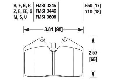 Porsche Disc Brake Pad - 911/930/928/944/968 79-98