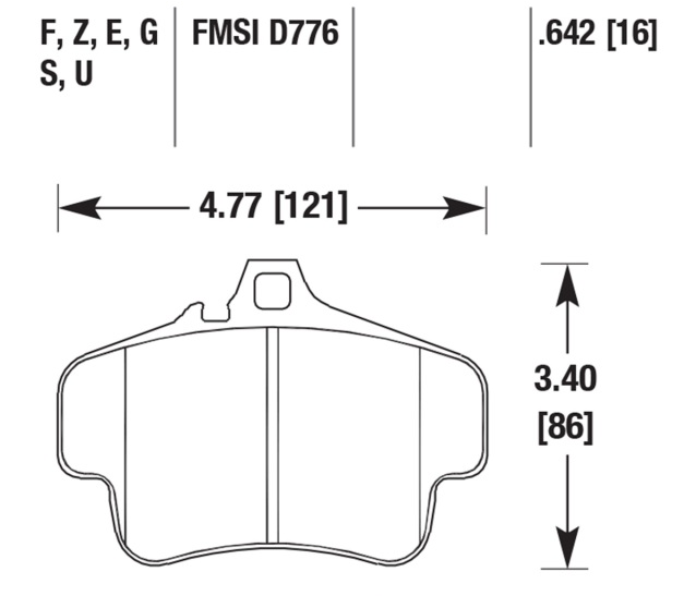 Porsche Disc Brake Pad - 911 98-05 HB291F-642