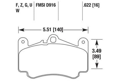 Porsche Disc Brake Pad - 911 99-12