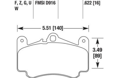 Porsche Disc Brake Pad - 911 99-12