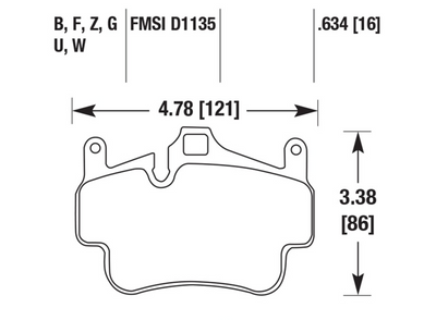 Porsche Disc Brake Pad - 911/Boxster/Cayman 05-14