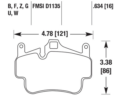 Porsche Disc Brake Pad - 911/Boxster/Cayman 05-14
