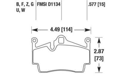 Porsche Disc Brake Pad - 911/Boxster/Cayman 05-19