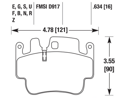 Porsche Disc Brake Pad - 911/Boxster/Cayman 98-07
