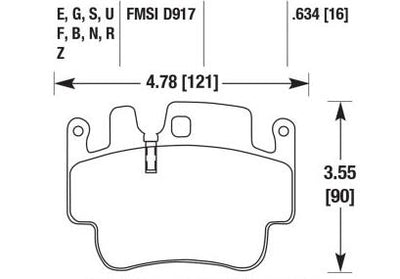 Porsche Disc Brake Pad - 911/Boxster/Cayman 98-07