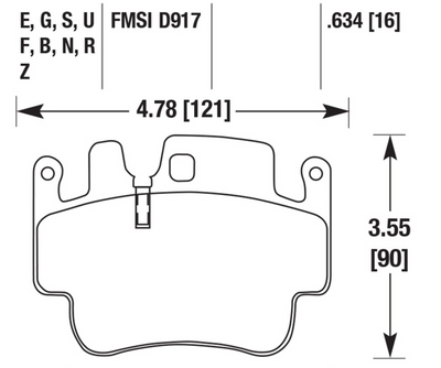 Porsche Disc Brake Pad - 911/Boxster/Cayman 98-07