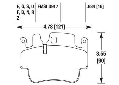 Porsche Disc Brake Pad - 911/Boxster/Cayman 98-07