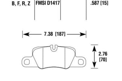 Porsche Disc Brake Pad - 911/Panamera 10-19 HB807F-587