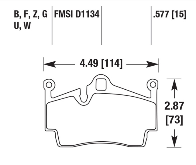 Porsche Disc Brake Pad - Boxster/Cayman/911 05-19 HB665Z-577