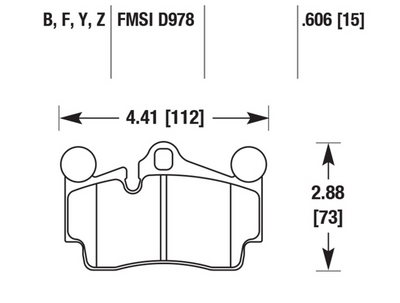 Porsche Disc Brake Pad - Cayenne 03-10