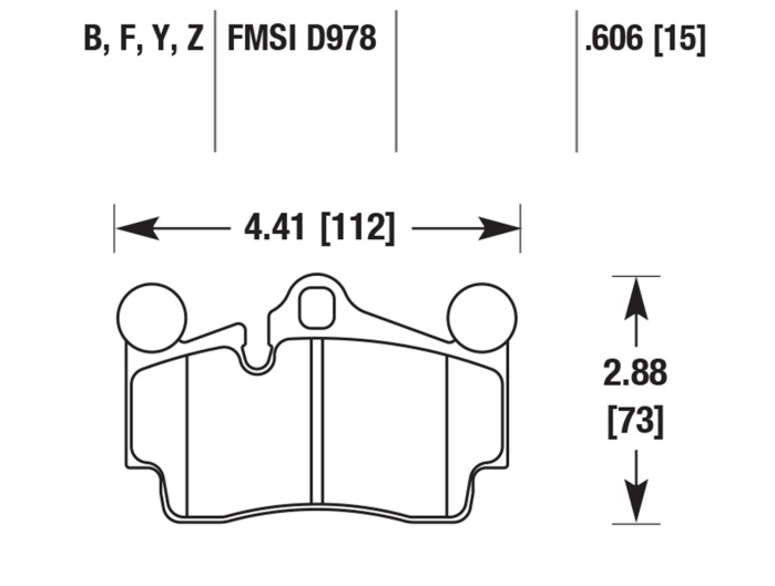 Porsche Disc Brake Pad - Cayenne 03-10