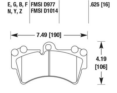 Porsche Disc Brake Pad - Cayenne 04-09