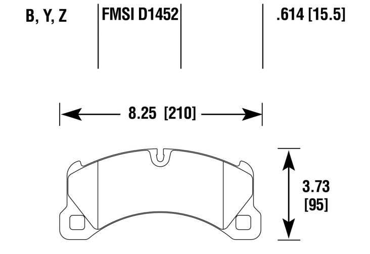 Porsche Disc Brake Pad - Cayenne 11-13 HB819B-614