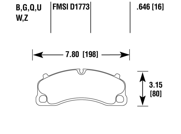 Porsche Disc Brake Pad Front - 911 14-19