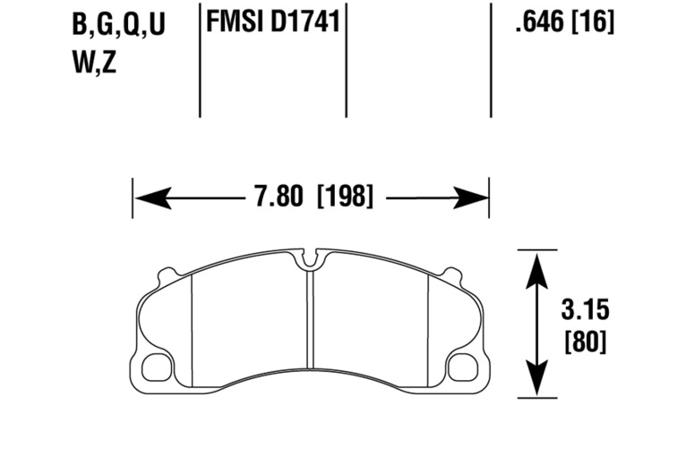Porsche Disc Brake Pad Front - 911 14-19