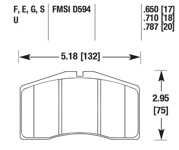 Porsche Disc Brake Pad Front - 911/928 93-95 HB184Q-650