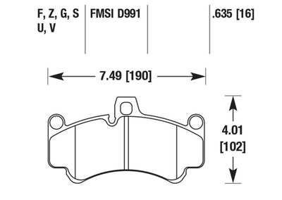 Porsche Disc Brake Pad Front - 911/Boxster 03-13