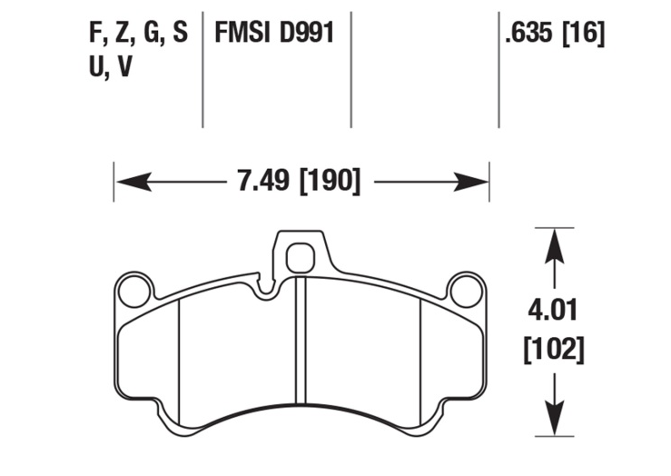 Porsche Disc Brake Pad Front - 911/Boxster 03-13