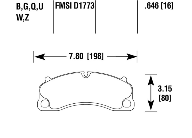 Porsche Disc Brake Pad Front - 911/Cayman 14-19