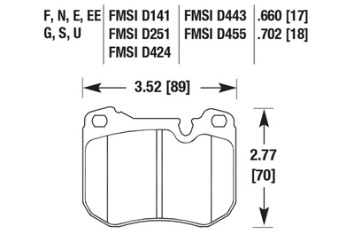 Porsche Disc Brake Pad Front - 924/928/944 77-89