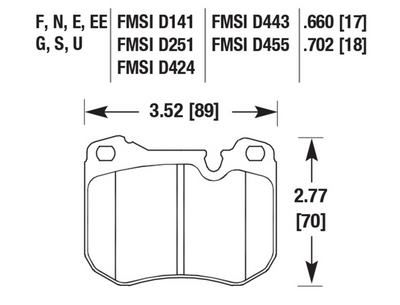 Porsche Disc Brake Pad Front - 924/928/944 77-89
