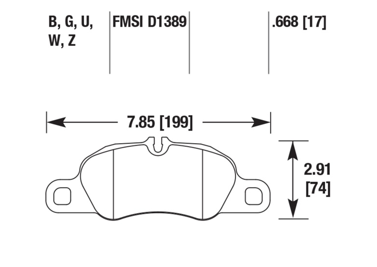 Porsche Disc Brake Pad Front - Boxster/Cayman/911 09-19