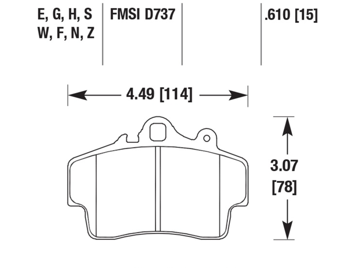 Porsche Disc Brake Pad Front - Boxster/Cayman 97-08