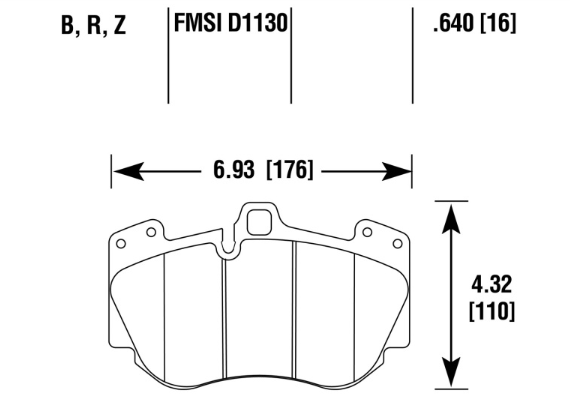 Porsche Disc Brake Pad Front - Cayenne 05-10 HB813Z-640