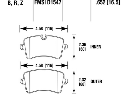Porsche Disc Brake Pad - Macan 15-19