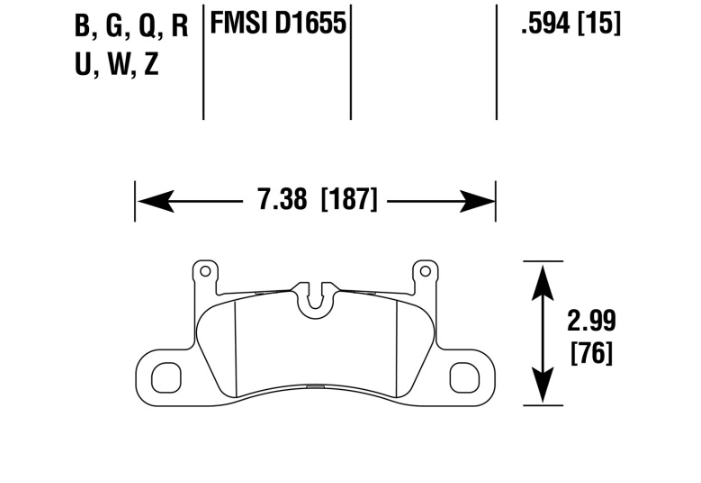 Porsche Disc Brake Pad Rear - 911/Boxster/Cayenne 11-17