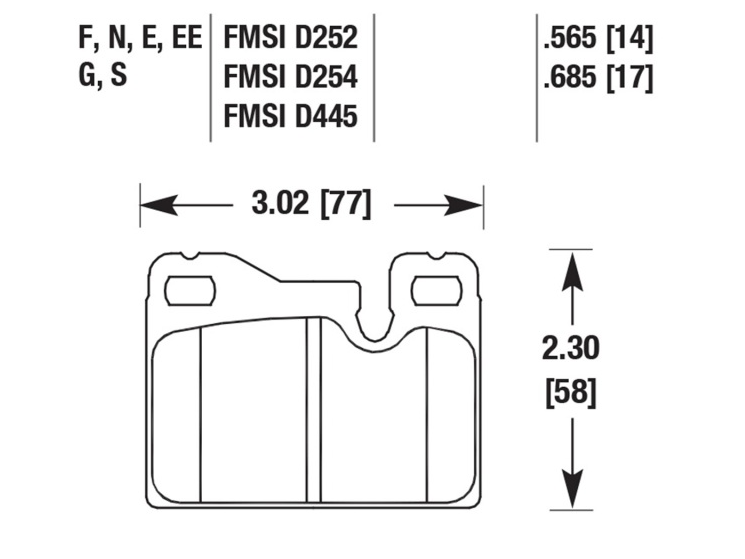 Porsche Disc Brake Pad Rear - 924/928/944 77-95