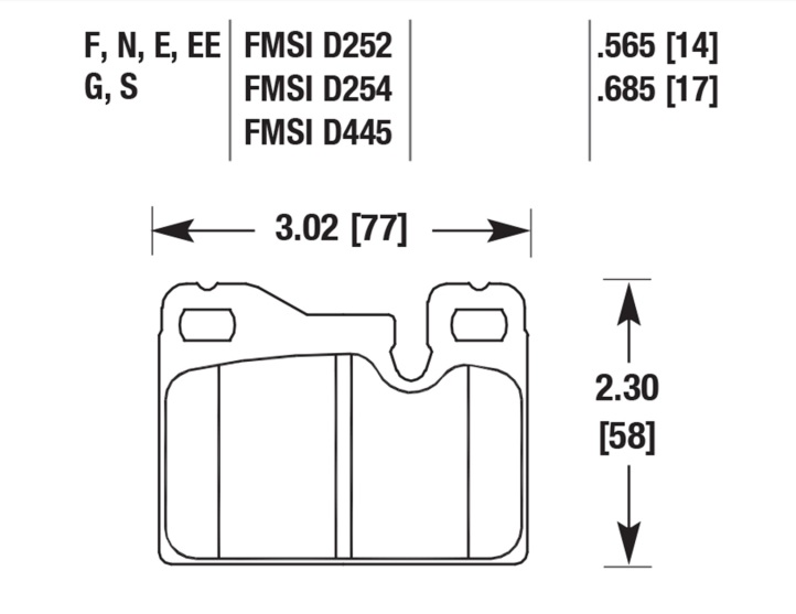 Porsche Disc Brake Pad Rear - 924/928/944 77-95 HB198E-685