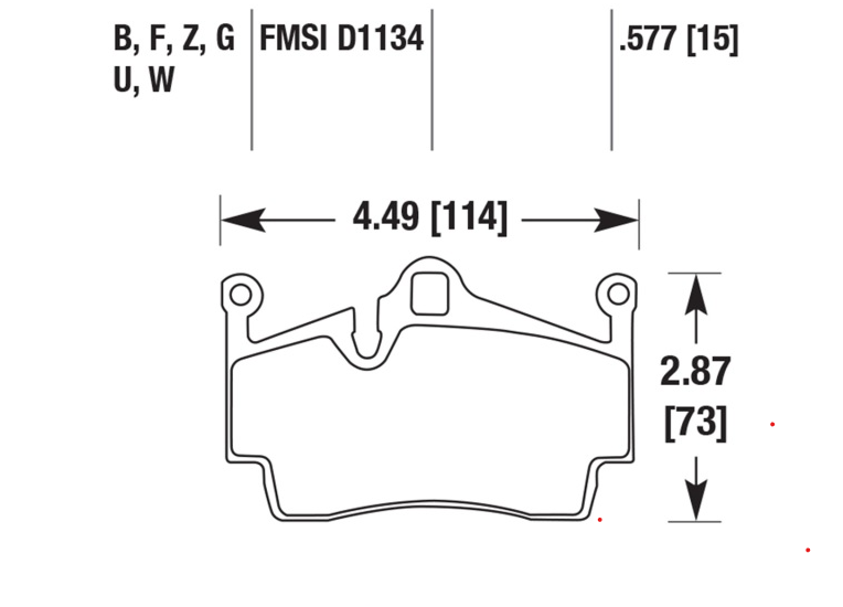 Porsche Disc Brake Pad Rear - Boxster/Cayman/911 05-19