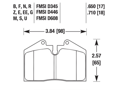Porsche Disc Brake Pads - 911/930/928/944/968 79-98 HB170M-650