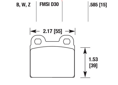 Porsche Disc Brake Pads Rear - 356C/911/912 64-69