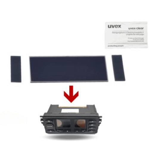 Porsche Display Climate Control Panel LCD Repair V1 - 911 99-04 1107
