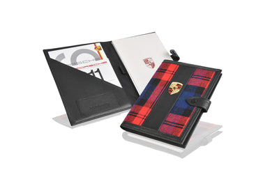 Porsche Document Folder - Red Tartan PCG-480-911-00