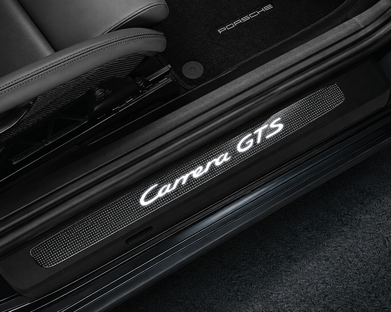 Porsche Door Entry Guards - Carbon Illuminated - 991 - Carrera GTS | 2012-2018 99104480234