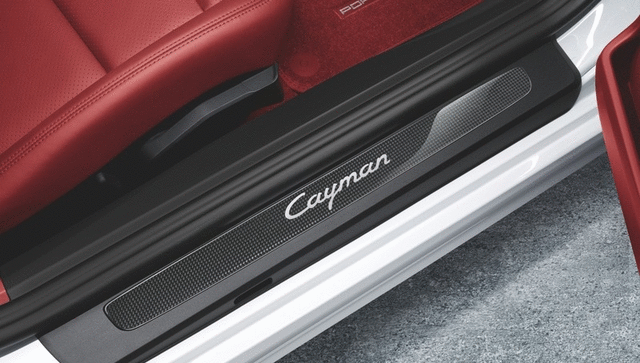 Porsche Door Entry Guards In Carbon - 98104480025 - 981 - 982 12-23 98104480025