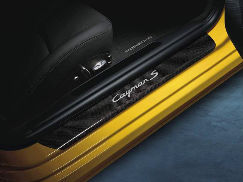 Porsche Door Entry Guards In Carbon - 98755198011 - 987 06-12 98755198011