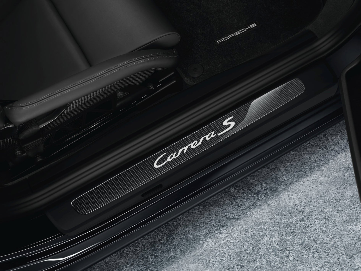Porsche Door Entry Guards In Carbon - 99104480020 - 991 12-18 99104480020
