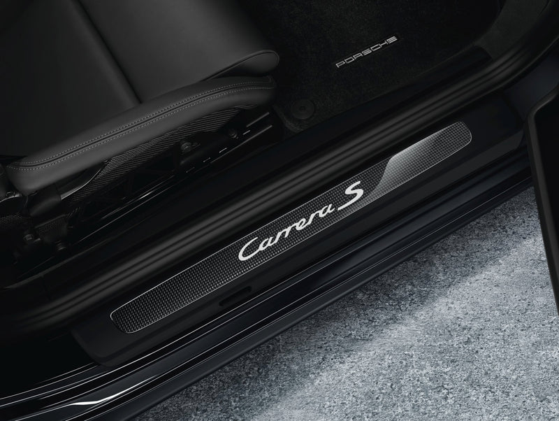 Porsche Door Entry Guards In Carbon - 99104480020 - 991 12-18 99104480020