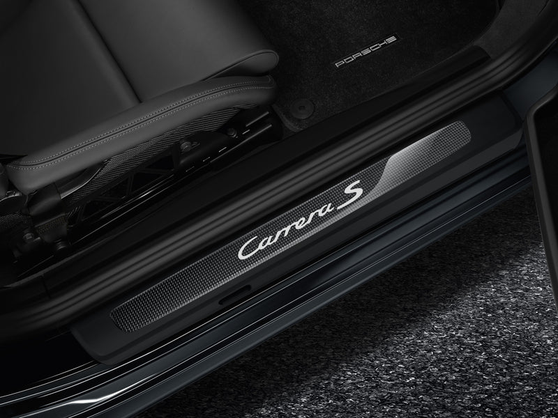 Porsche Door Entry Guards In Carbon - 99104480026 - 991 12-18 99104480026