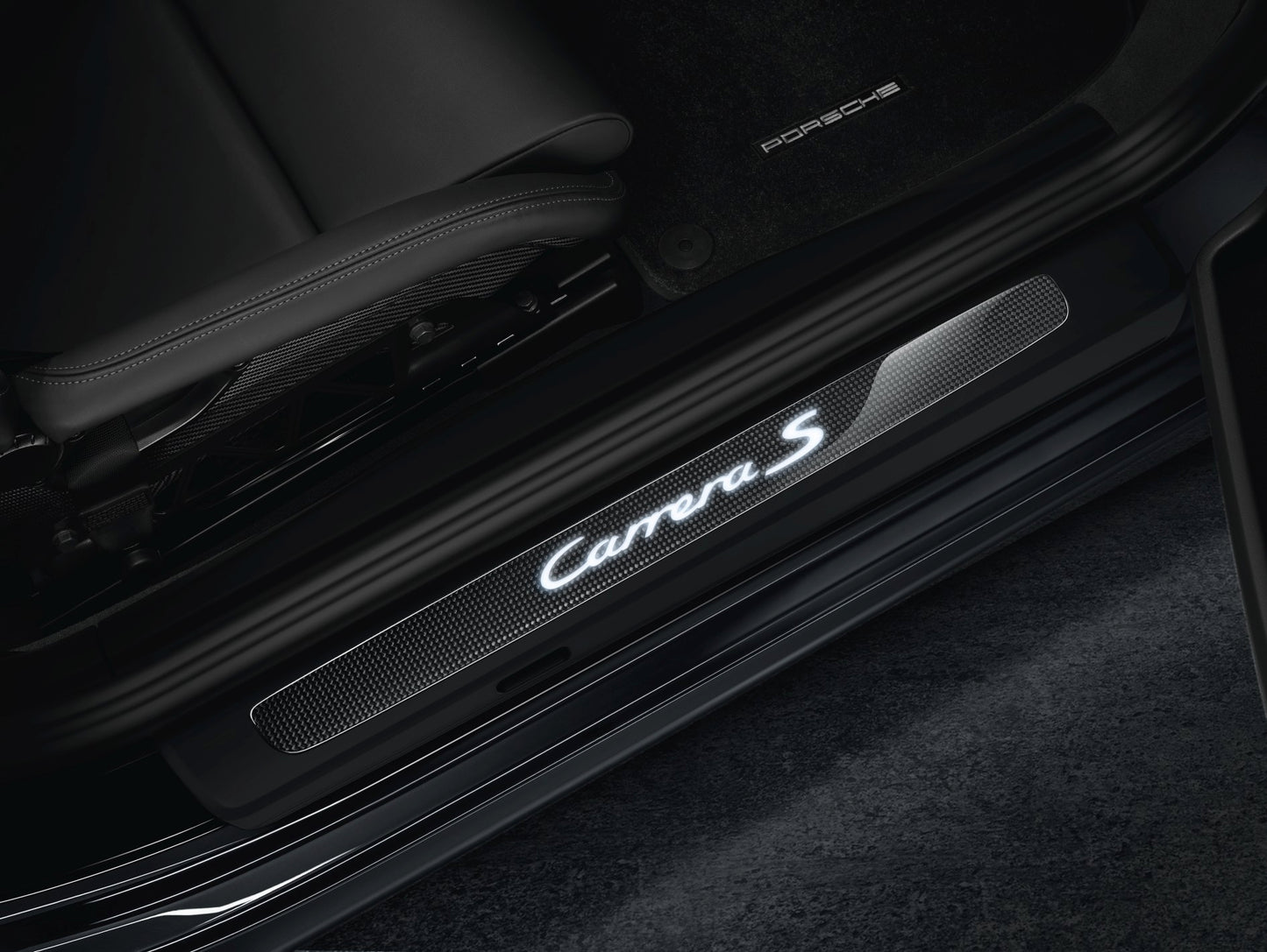Porsche Door Entry Guards In Carbon - 99104480031 - 991 12-18 99104480031