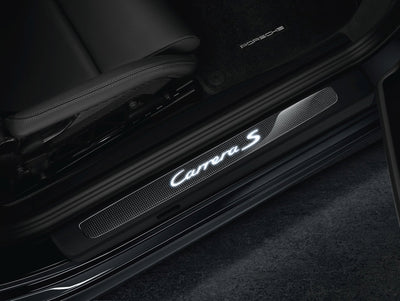 Porsche Door Entry Guards In Carbon - 99104480031 - 991 12-18 99104480031
