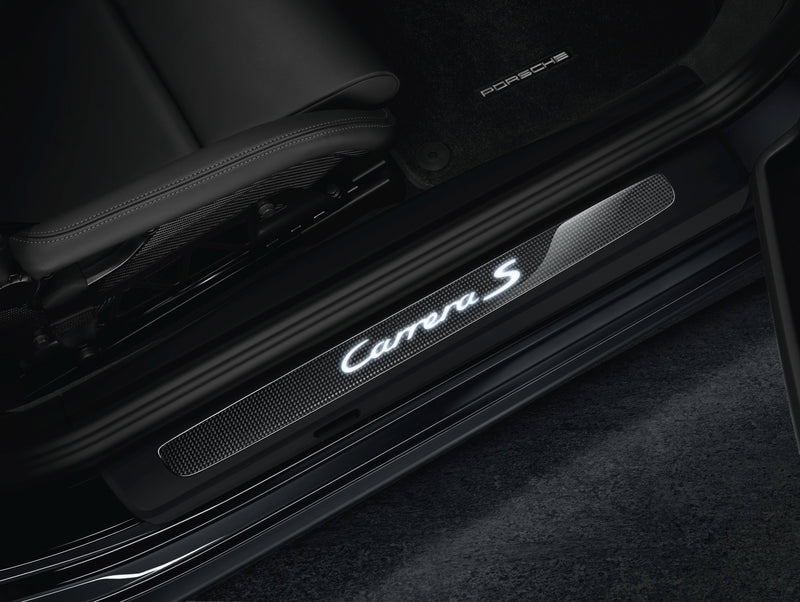 Porsche Door Entry Guards In Carbon - 99104480031 - 991 12-18 99104480031