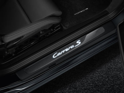 Porsche Door Entry Guards In Carbon - 99104480036 - 991 12-18 99104480036