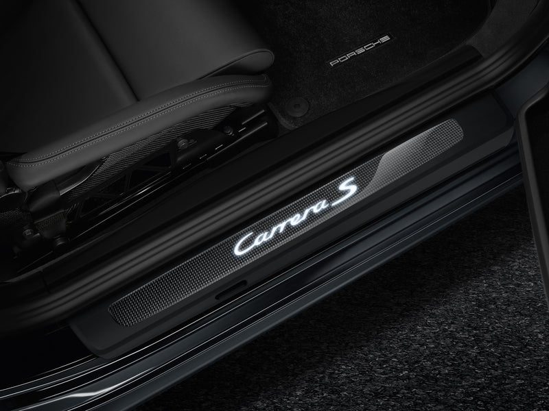 Porsche Door Entry Guards In Carbon - 99104480036 - 991 12-18 99104480036