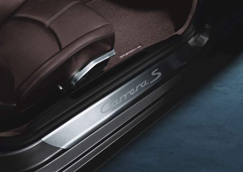 Porsche Door Entry Guards In Stainless Steel - 99104480001 - 991 12-18 99104480001