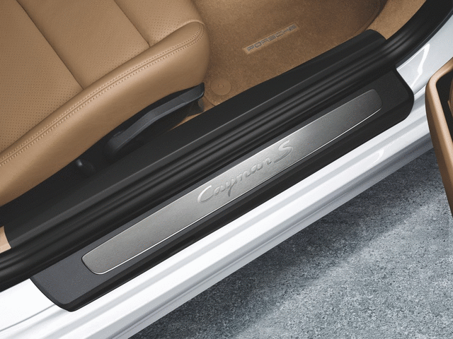 Porsche Door Entry Guards In Stainless Steel - 98104480002 - 981 12-16 98104480002